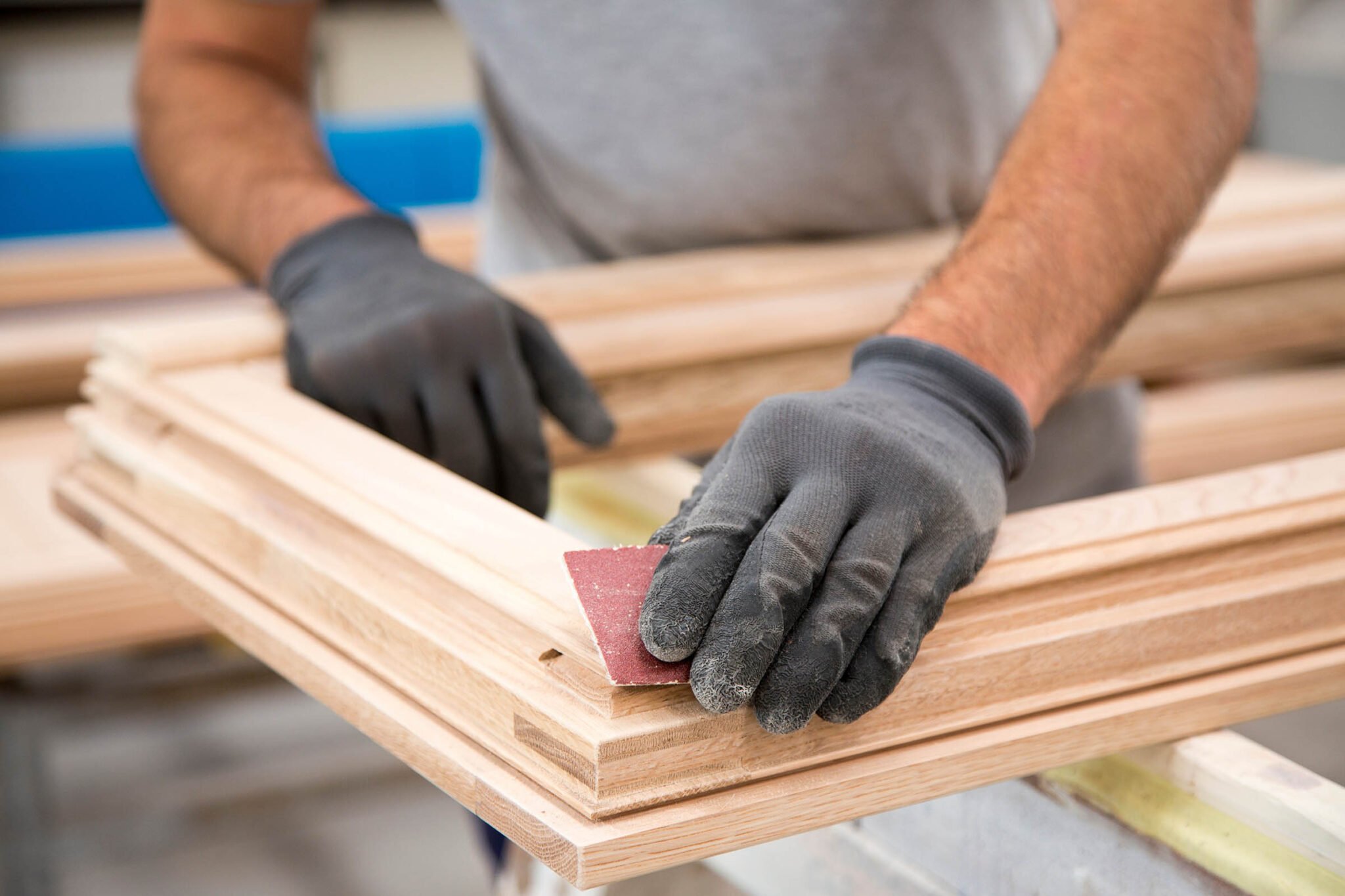 a man working in a timber sash