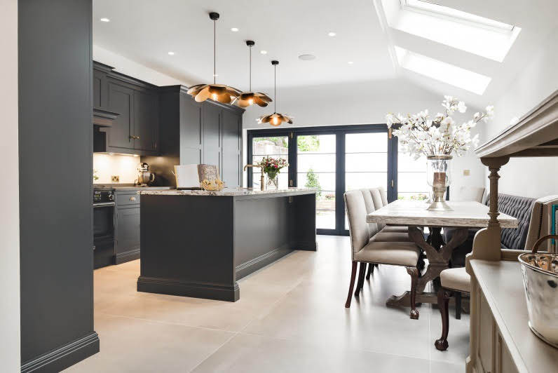 A timber bifold door