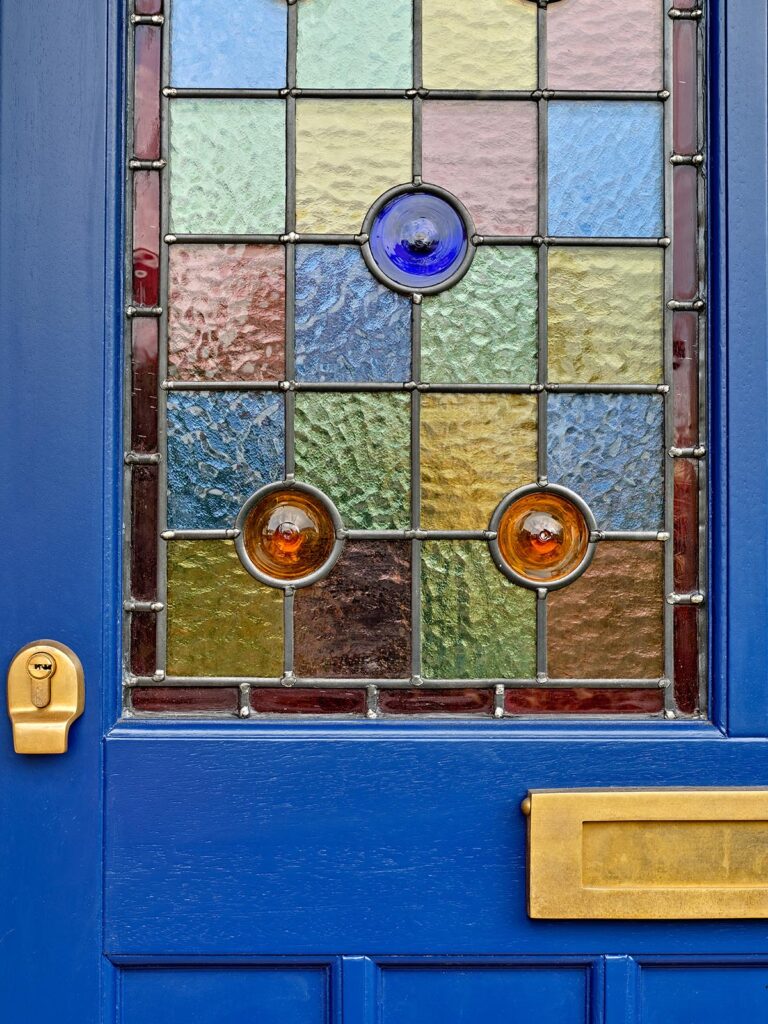 Some restored stain glass