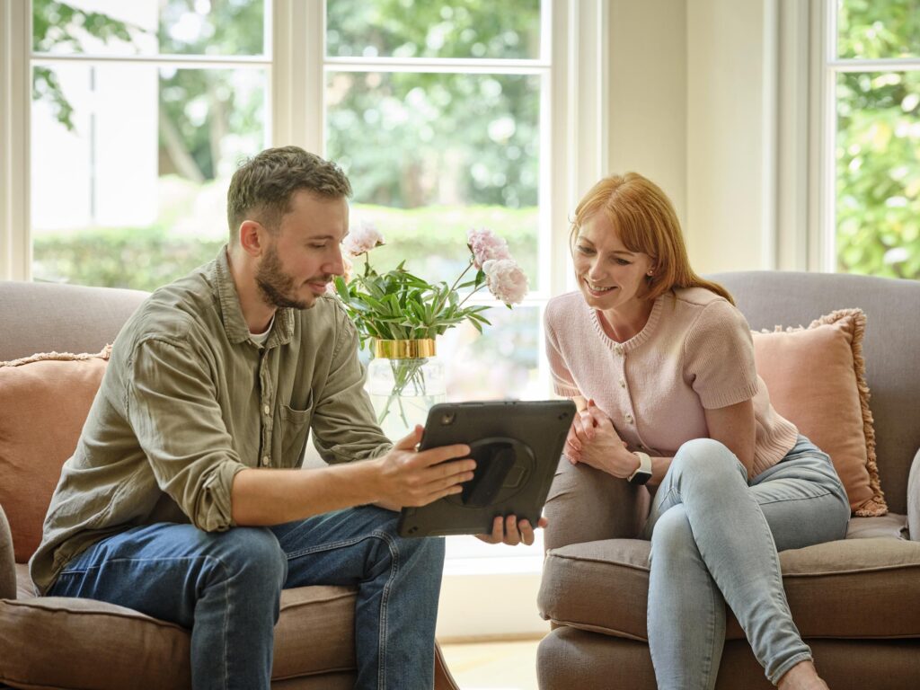 The Sashed team interviewing a customer