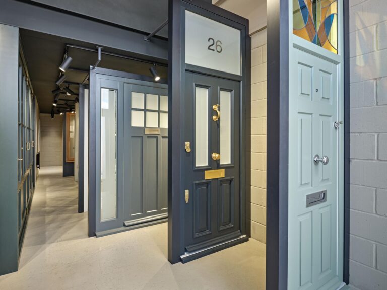 Sashed showroom showing some front doors