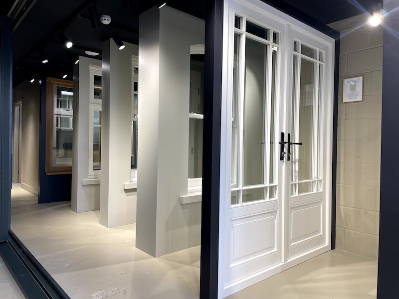 Sashed LTD showroom showing a French door-set
