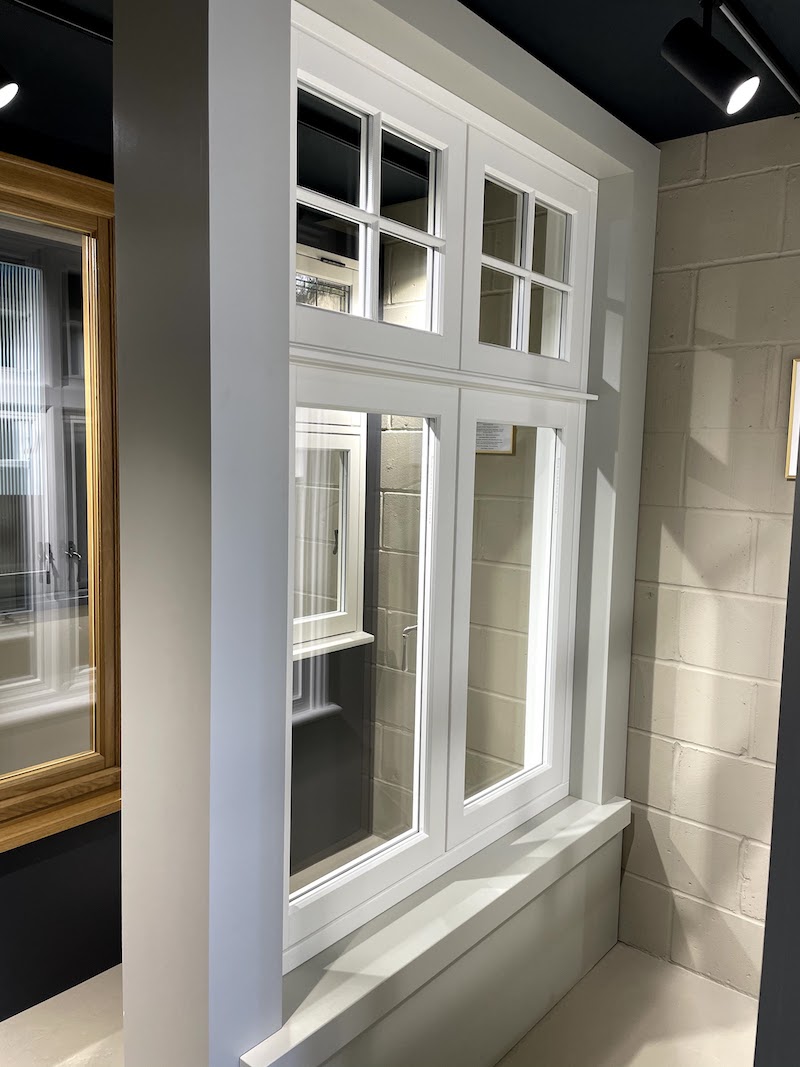 Sashed LTD showroom showing a modern flush range casement window