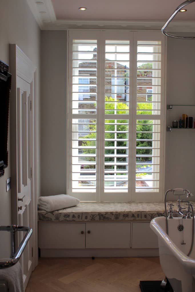 sliding sash window & shutters: