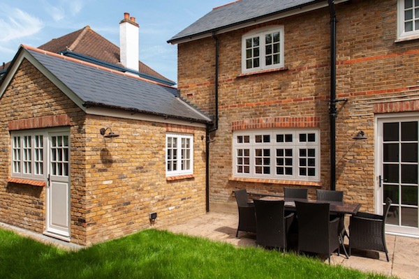 Modern flush casement windows in a period house
