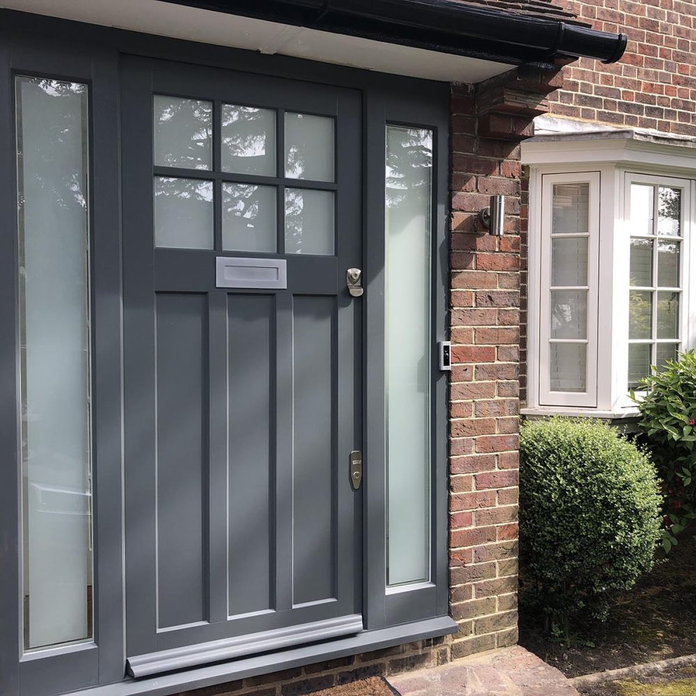 A 1930s style timber front door
