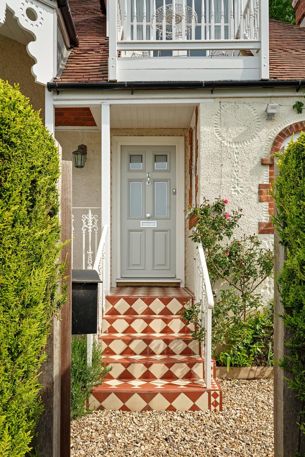 A timber front door in Marlow