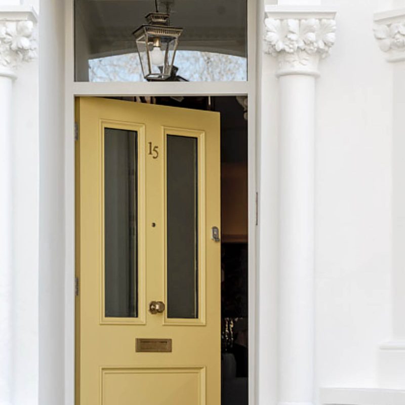 yellow front door