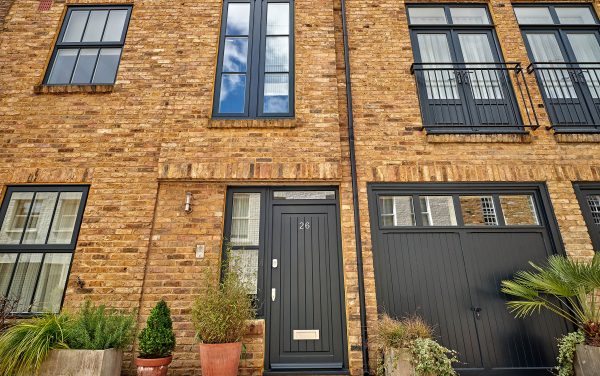 timber windows and doors in a mews house