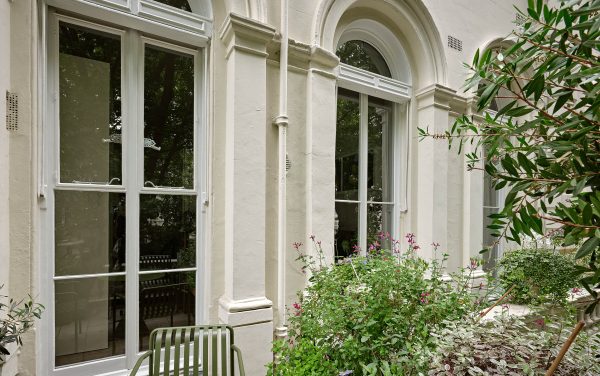 restored timber casement windows