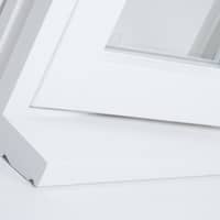 A flush casement window