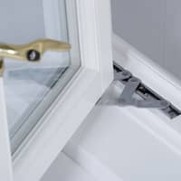 A flush casement window