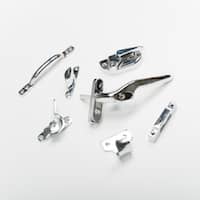 Polished chrome ironmongery