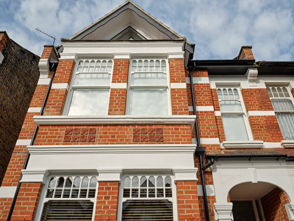 Sashed windows with arches in Queens Park London types