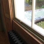 detail od a wooden sash window
